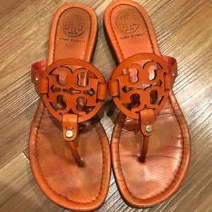 Orange Tory Burch Miller Sandals